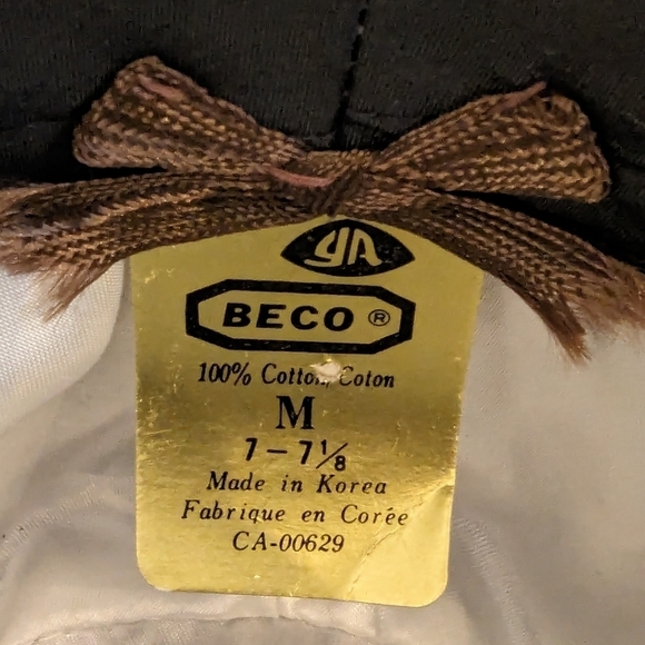 Vintage western 60's blue denim cowboy hat. Size 7-7 1/8 - Picture 12 of 17